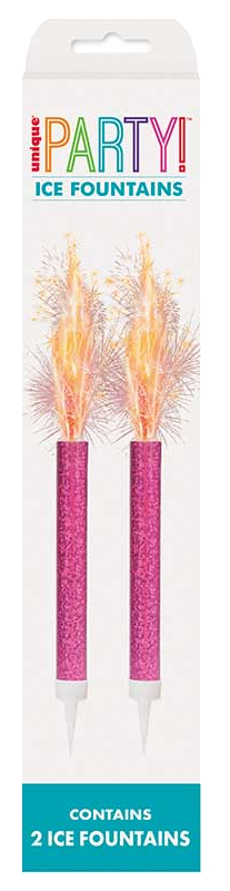 2Pk Pink Prismatic Ice Fountains